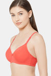 Juliet Padded Non Wired Full Coverage T-Shirt Bra - Tomato — thumbnail 2