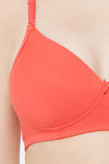 Juliet Padded Non Wired Full Coverage T-Shirt Bra - Tomato — thumbnail 5
