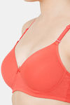 Juliet Padded Non Wired Full Coverage T-Shirt Bra - Tomato — thumbnail 6