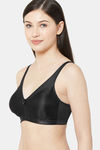 Juliet Single Layered Non Wired Full Coverage T-Shirt Bra - Black — thumbnail 2