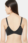 Juliet Single Layered Non Wired Full Coverage T-Shirt Bra - Black — thumbnail 3