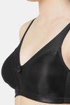 Juliet Single Layered Non Wired Full Coverage T-Shirt Bra - Black — thumbnail 6