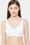 Juliet Single Layered Non Wired Full Coverage Minimiser Bra - White — thumbnail 1