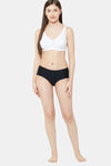 Juliet Single Layered Non Wired Full Coverage Minimiser Bra - White — thumbnail 4