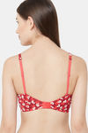 Juliet Push Up Non Wired Medium Coverage Super Support Bra - Red — thumbnail 3