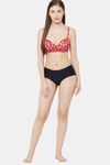 Juliet Push Up Non Wired Medium Coverage Super Support Bra - Red — thumbnail 4