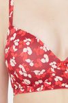 Juliet Push Up Non Wired Medium Coverage Super Support Bra - Red — thumbnail 5