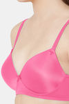 Juliet Push Up Non Wired Medium Coverage Super Support Bra - Pink — thumbnail 6
