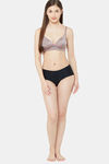 Juliet Padded Non Wired Medium Coverage T-Shirt Bra - Light Grey — thumbnail 4