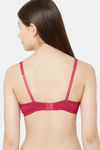 Juliet Padded Wired Demi Coverage T-Shirt Bra - Majenta — thumbnail 3