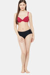 Juliet Padded Wired Demi Coverage T-Shirt Bra - Majenta — thumbnail 4