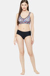 Juliet Double Layered Non Wired Full Coverage Minimiser Bra - Black — thumbnail 4
