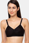 Juliet Single Layered Non Wired Full Coverage T-Shirt Bra - Black — thumbnail 2