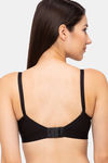 Juliet Single Layered Non Wired Full Coverage T-Shirt Bra - Black — thumbnail 3