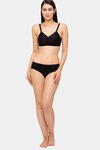 Juliet Single Layered Non Wired Full Coverage T-Shirt Bra - Black — thumbnail 4