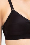 Juliet Single Layered Non Wired Full Coverage T-Shirt Bra - Black — thumbnail 5