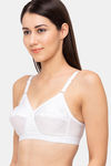 Juliet Single Layered Non Wired Full Coverage T-Shirt Bra - White — thumbnail 2
