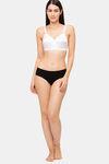 Juliet Single Layered Non Wired Full Coverage T-Shirt Bra - White — thumbnail 4