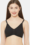 Juliet Double Layered Non Wired Full Coverage T-Shirt Bra - Black — thumbnail 1
