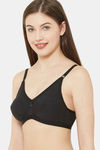 Juliet Double Layered Non Wired Full Coverage T-Shirt Bra - Black — thumbnail 2