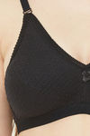 Juliet Double Layered Non Wired Full Coverage T-Shirt Bra - Black — thumbnail 5