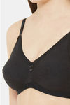 Juliet Double Layered Non Wired Full Coverage T-Shirt Bra - Black — thumbnail 6