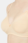 Juliet Double Layered Non Wired Medium Coverage T-Shirt Bra - Skin — thumbnail 6