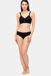 Juliet Single Layered Non Wired Full Coverage T-Shirt Bra - Black — thumbnail 4