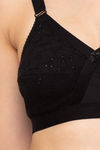 Juliet Single Layered Non Wired Full Coverage T-Shirt Bra - Black — thumbnail 5