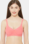 Juliet Double Layered Non Wired Full Coverage T-Shirt Bra - Peach Pink — thumbnail 1