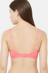 Juliet Double Layered Non Wired Full Coverage T-Shirt Bra - Peach Pink — thumbnail 3