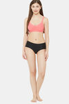 Juliet Double Layered Non Wired Full Coverage T-Shirt Bra - Peach Pink — thumbnail 4