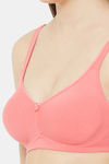 Juliet Double Layered Non Wired Full Coverage T-Shirt Bra - Peach Pink — thumbnail 6