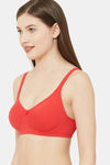 Juliet Double Layered Non Wired Full Coverage T-Shirt Bra - Red — thumbnail 2