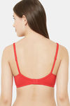 Juliet Double Layered Non Wired Full Coverage T-Shirt Bra - Red — thumbnail 3