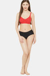 Juliet Double Layered Non Wired Full Coverage T-Shirt Bra - Red — thumbnail 4