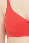 Juliet Double Layered Non Wired Full Coverage T-Shirt Bra - Red — thumbnail 5