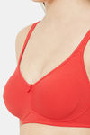 Juliet Double Layered Non Wired Full Coverage T-Shirt Bra - Red — thumbnail 6