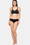 Juliet Double Layered Non Wired Full Coverage T-Shirt Bra - Black — thumbnail 4