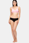 Juliet Double Layered Non Wired Full Coverage Maternity Bra - Pink — thumbnail 4