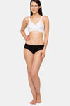 Juliet Double Layered Non Wired Full Coverage T-Shirt Bra - White — thumbnail 4