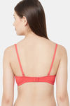 Juliet Padded Non Wired Medium Coverage T-Shirt Bra - Coral — thumbnail 3