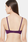Juliet Padded Non Wired Medium Coverage T-Shirt Bra - Wine — thumbnail 3