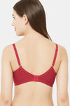 Juliet Double Layered Non Wired Full Coverage T-Shirt Bra - Prussian Red — thumbnail 3