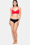 Juliet Double Layered Non Wired Full Coverage T-Shirt Bra - Rani Pink — thumbnail 4
