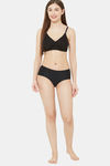 Juliet Double Layered Non Wired Medium Coverage T-Shirt Bra - Black — thumbnail 4
