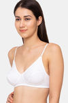 Juliet Single Layered Non Wired Medium Coverage T-Shirt Bra - White — thumbnail 2