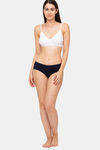 Juliet Single Layered Non Wired Medium Coverage T-Shirt Bra - White — thumbnail 4