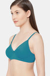Juliet Single Layered Non Wired Medium Coverage T-Shirt Bra - Rama Green — thumbnail 2