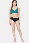 Juliet Single Layered Non Wired Medium Coverage T-Shirt Bra - Rama Green — thumbnail 4
